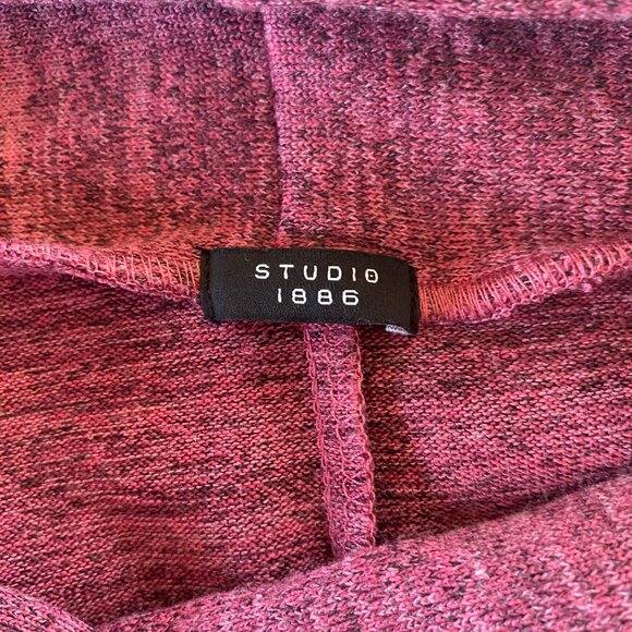 Studio 1886 mauve wine 3/4 sleeve stretchy pullover top L 12-14 - Picture 6 of 8